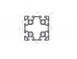 Preview: Aluminum profile 90x90 slot 10 Light B type 1N